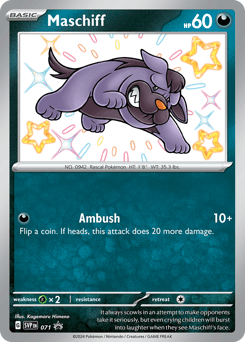 Maschiff Scarlet & Violet Black Star Promos card