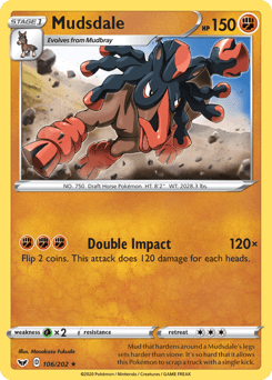 Mudsdale Sword & Shield card