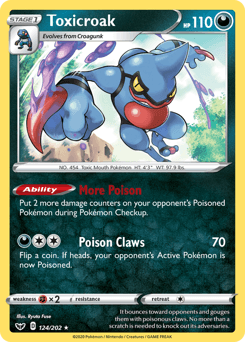 Toxicroak Sword & Shield card