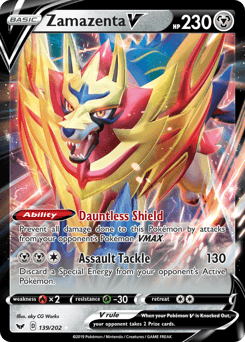 Zamazenta V Sword & Shield card