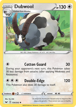 2020 Sword & Shield Dubwool #154