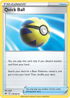 Quick Ball Sword & Shield card