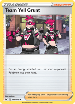 Team Yell Grunt Sword & Shield card