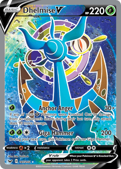 2020 Sword & Shield Dhelmise V #187