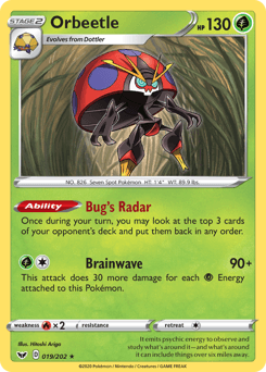 Orbeetle Sword & Shield card