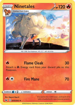 2020 Sword & Shield Ninetales #23
