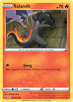2020 Sword & Shield Salandit #27