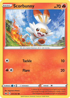 Scorbunny Sword & Shield card