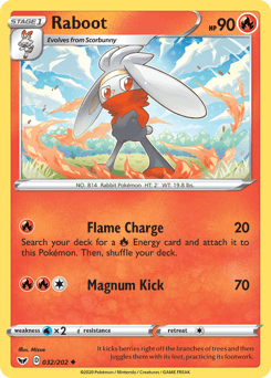 Raboot Sword & Shield card