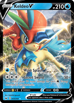 2020 Sword & Shield Keldeo V #53
