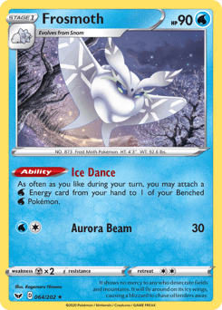 Frosmoth Sword & Shield card