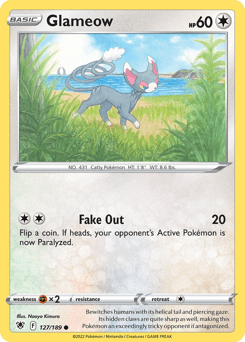 Glameow Astral Radiance card