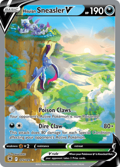 Hisuian Sneasler V Astral Radiance card