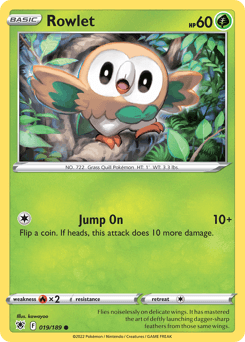2022 Astral Radiance Rowlet #19