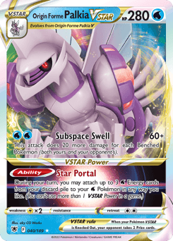 Origin Forme Palkia VSTAR Astral Radiance card