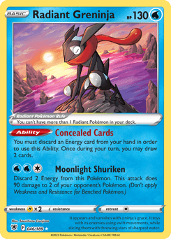 2022 Astral Radiance Radiant Greninja #46