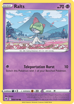 2022 Astral Radiance Ralts #60