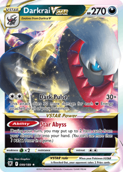 2022 Astral Radiance Darkrai VSTAR #99