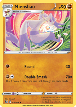Mienshao Lost Origin card