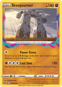 Stonjourner Lost Origin card