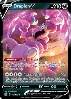 Drapion V Lost Origin card