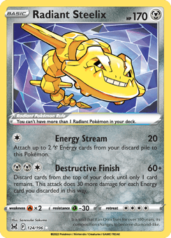 2022 Lost Origin Radiant Steelix #124
