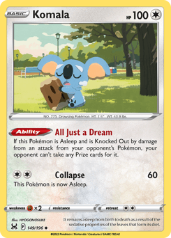 Komala Lost Origin card