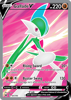 Gallade V Lost Origin card