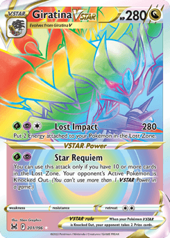 Giratina VSTAR Lost Origin card