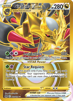 Giratina VSTAR Lost Origin card