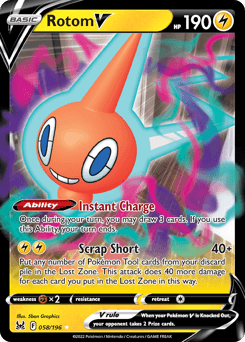 2022 Lost Origin Rotom V #58