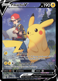 Pikachu V Lost Origin Trainer Gallery card