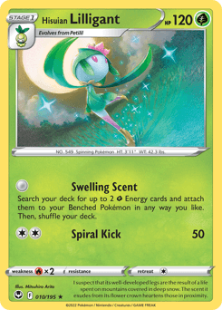 2022 Silver Tempest Hisuian Lilligant #10