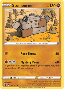 Stonjourner Silver Tempest card