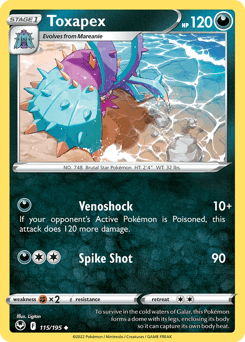 Toxapex Silver Tempest card