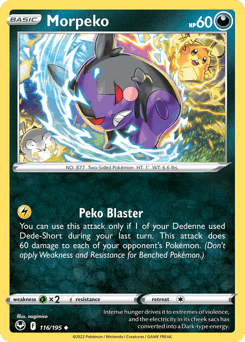 2022 Silver Tempest Morpeko #116