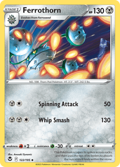 2022 Silver Tempest Ferrothorn #122