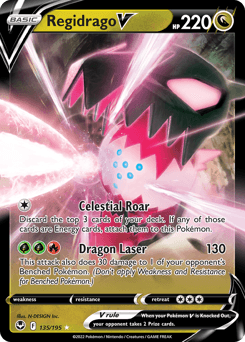 2022 Silver Tempest Regidrago V #135