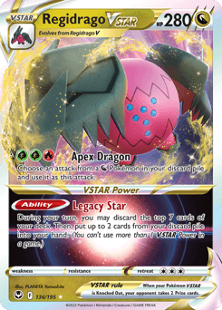 2022 Silver Tempest Regidrago VSTAR #136