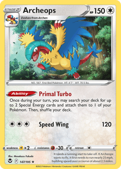 Archeops Silver Tempest card