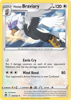 2022 Silver Tempest Hisuian Braviary #149