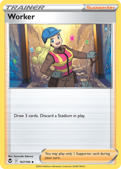 Worker Silver Tempest card