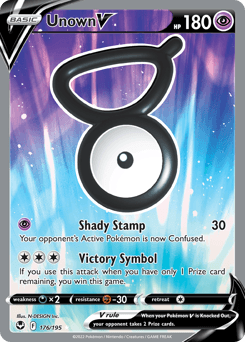 Unown V Silver Tempest card