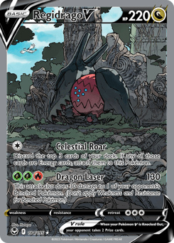 Regidrago V Silver Tempest card