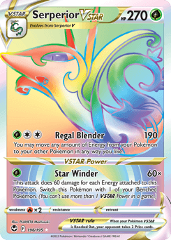 Serperior VSTAR Silver Tempest card