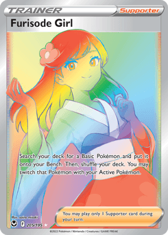 Furisode Girl Silver Tempest card