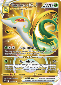 Serperior VSTAR Silver Tempest card
