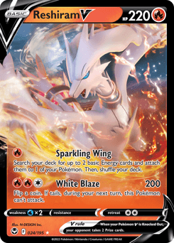 2022 Silver Tempest Reshiram V #24