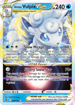 2022 Silver Tempest Alolan Vulpix VSTAR #34