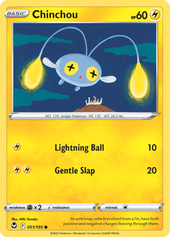 2022 Silver Tempest Chinchou #51